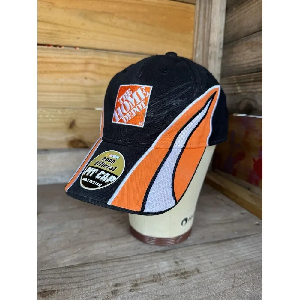 Autographed Tony Stewart #20 ‎ Nascar Hat Home Depot Official Pit Cap